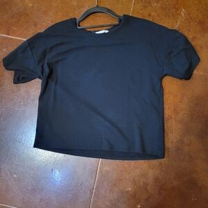 Black Short Sleeve Top